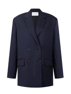 Classic Wool Jacket in Pinstripe