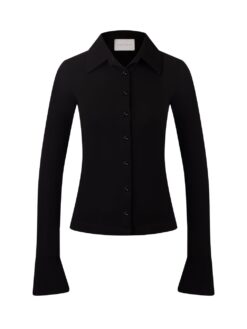 Fitted shirt in viscose